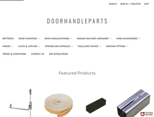 Tablet Screenshot of doorhandleparts.com